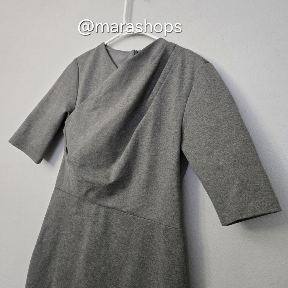 Chloe Kristyn Gray Bianca Ponte Knit Half Sleeve Dress - Picture 4 of 6
